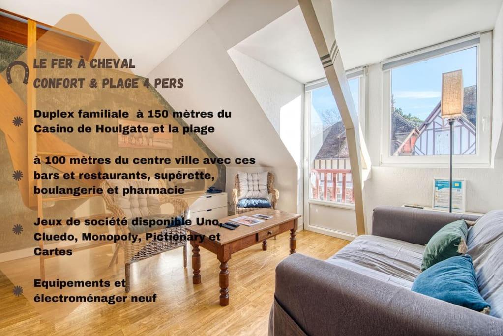 Le Fer A Cheval 4 Pers. Confort Plage Houlgate Exteriér fotografie